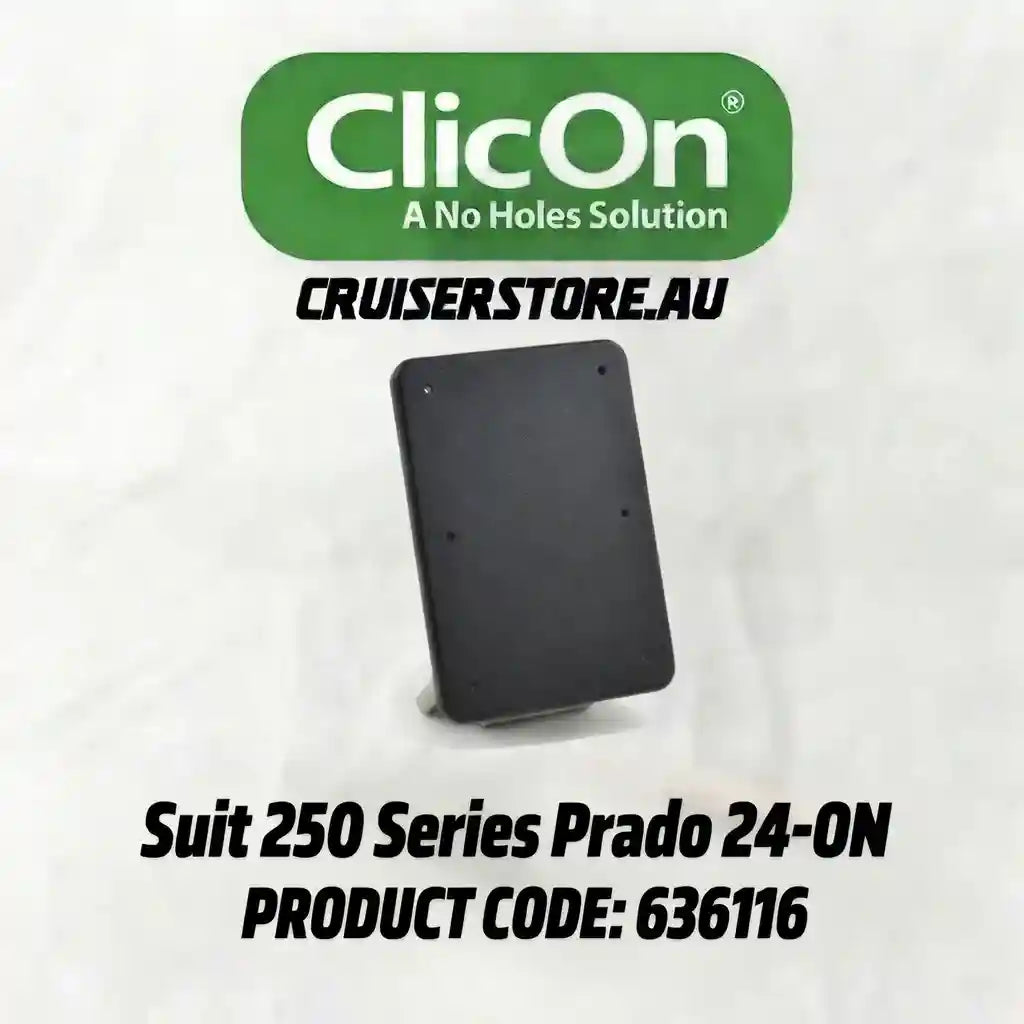 Black product with ClicOn branding on a white background