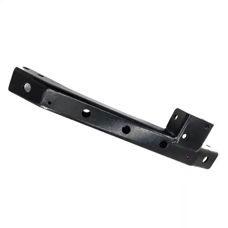 Black metal bracket on a white background