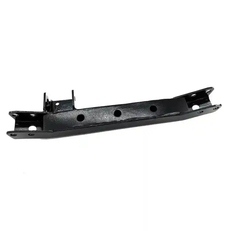 Black metal bracket on a white background