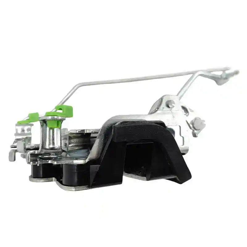 Mechanical Front Door Lock with a black and silver body on a white background