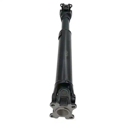 Black metal shaft on a white background