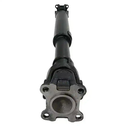 Black metal shaft on a white background