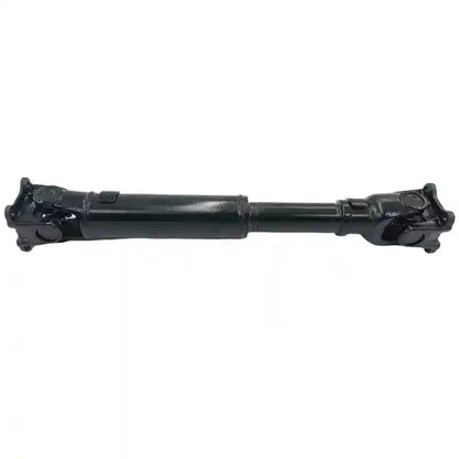 Black metal axle shaft on a white background