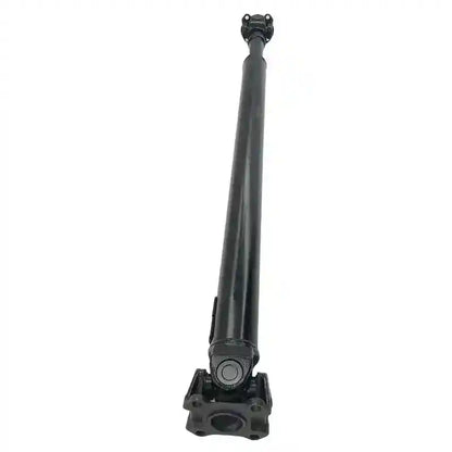 Black metal shaft on a white background