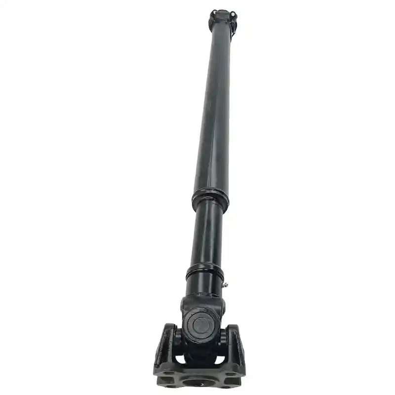 Black metal shaft on a white background