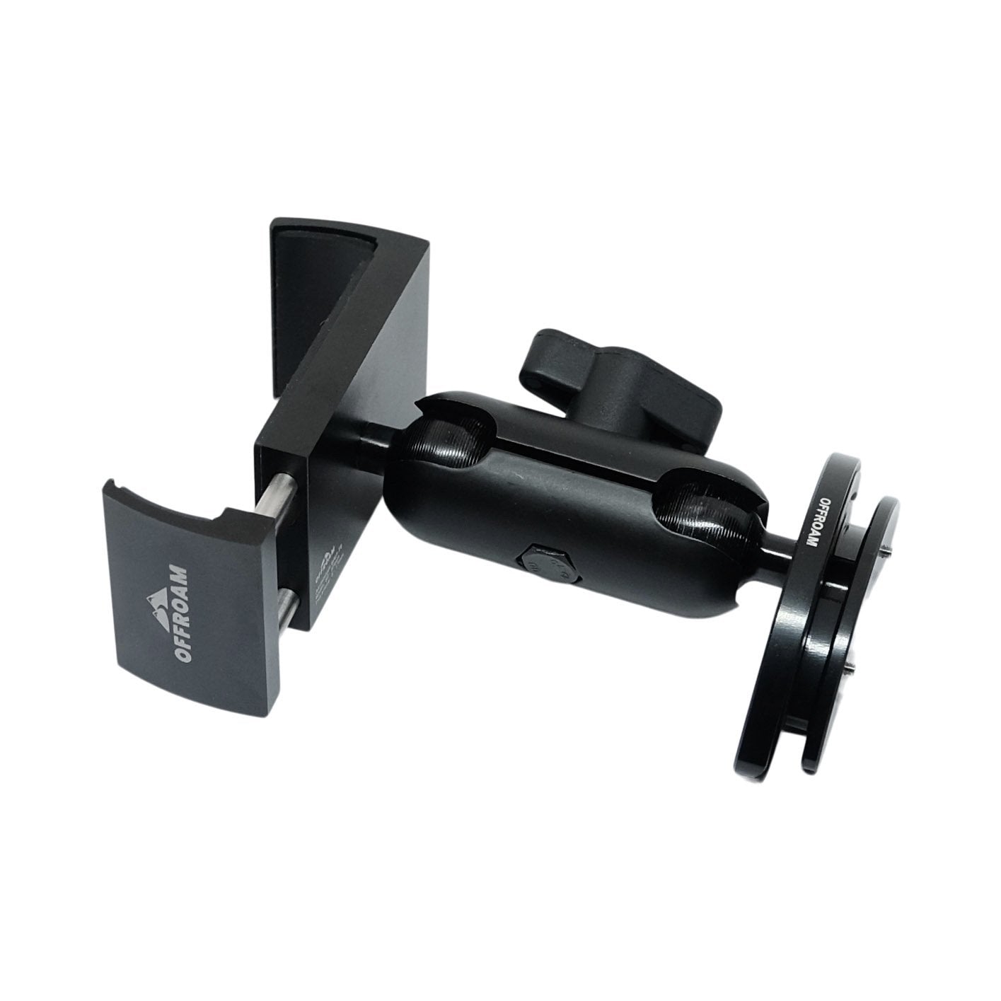Black car mount with 'Offroad' branding on a white background