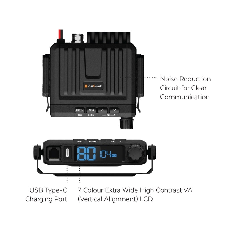 Fixed Mount UHF Radio by Ecoxgear