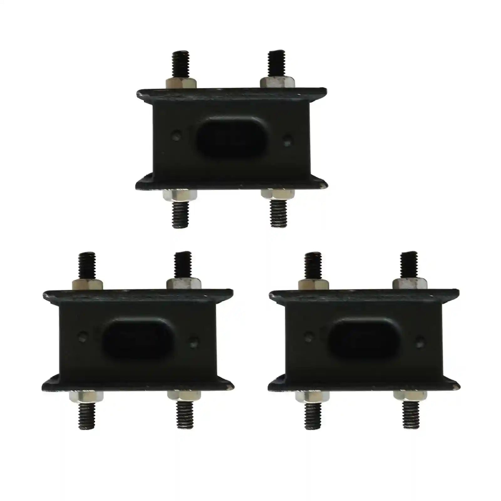 Four black Rubber Exhaust Mounts