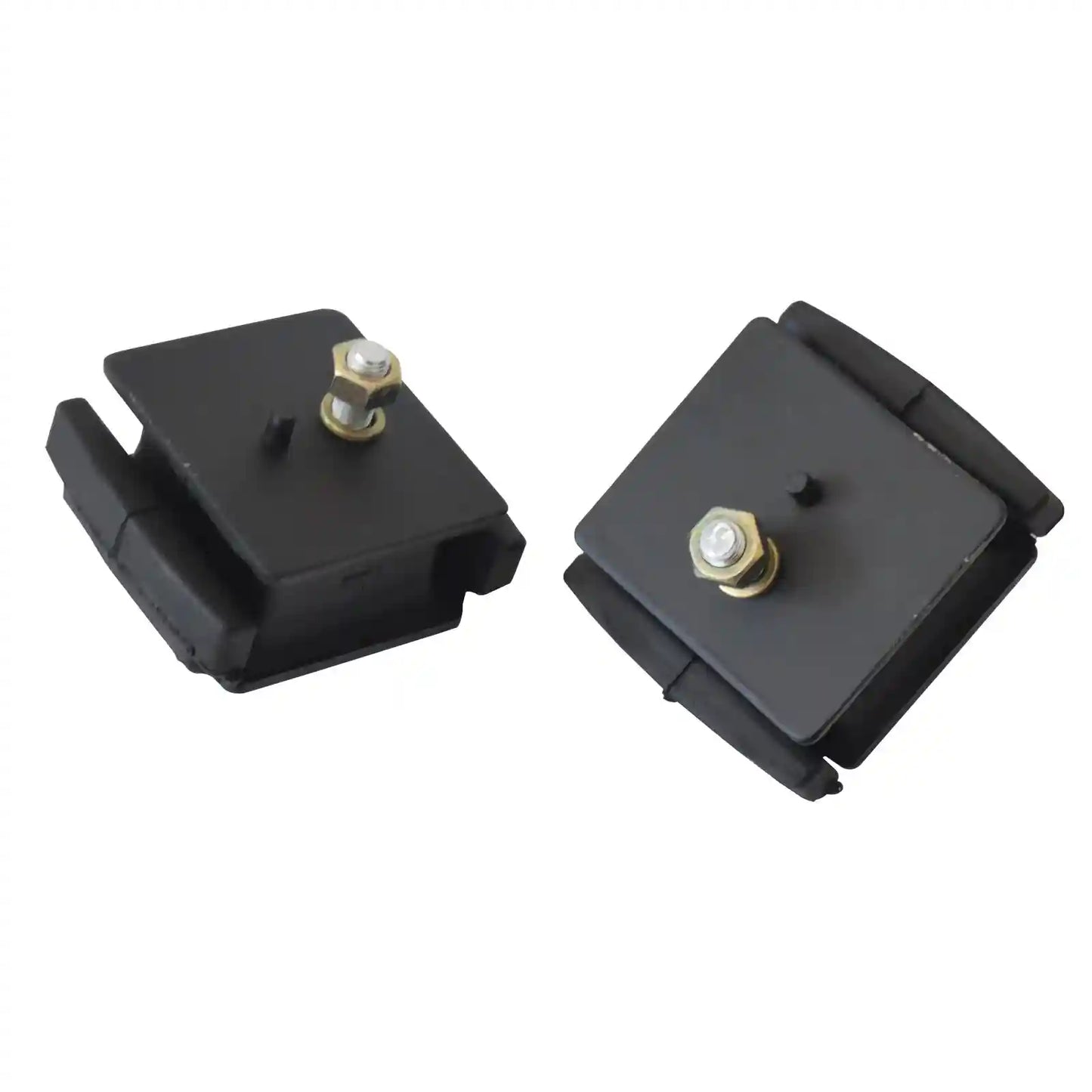 Front Engine Mounts with screws on a white background
