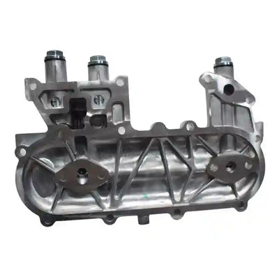 Metal Oil Cooler Cover on a white background