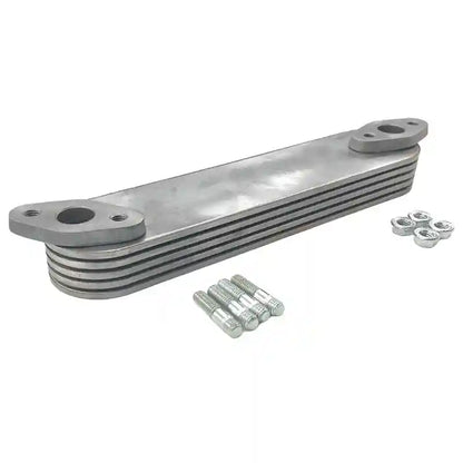 Diesel Engine Oil Cooler with bolts on a white background