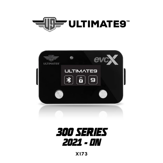 evcX Throttle Controller with 'ULTIMATE9' branding on a white background