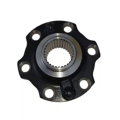 Black Front Axle Drive CV Flange on a white background