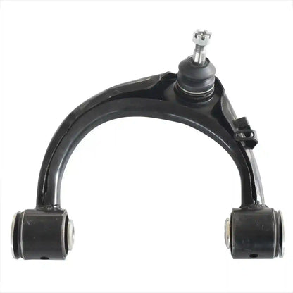 Black control arm on a white background