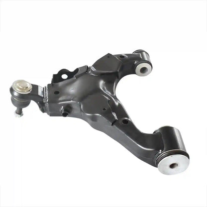 Car suspension control arm on a white background