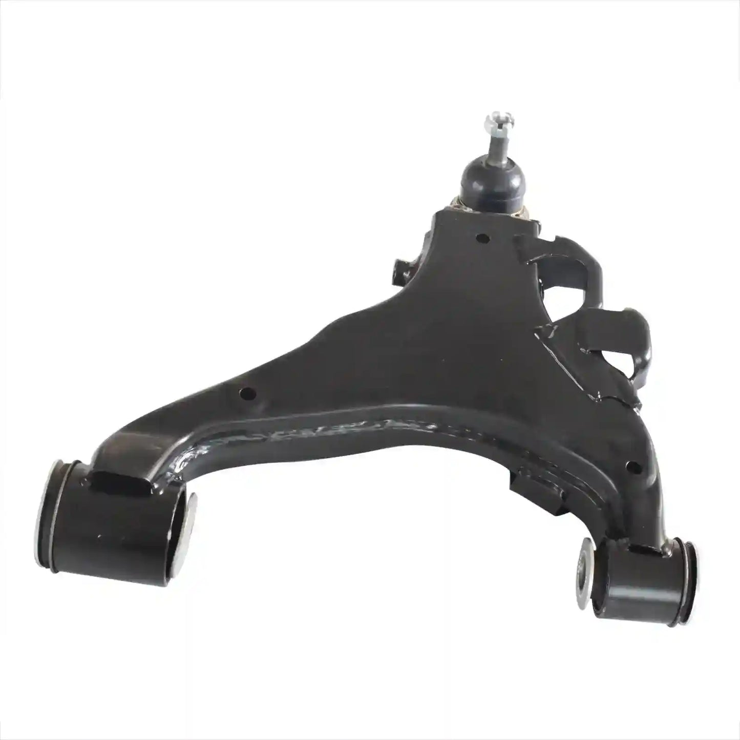 Black metal Right Hand Side Control Arm on a white background