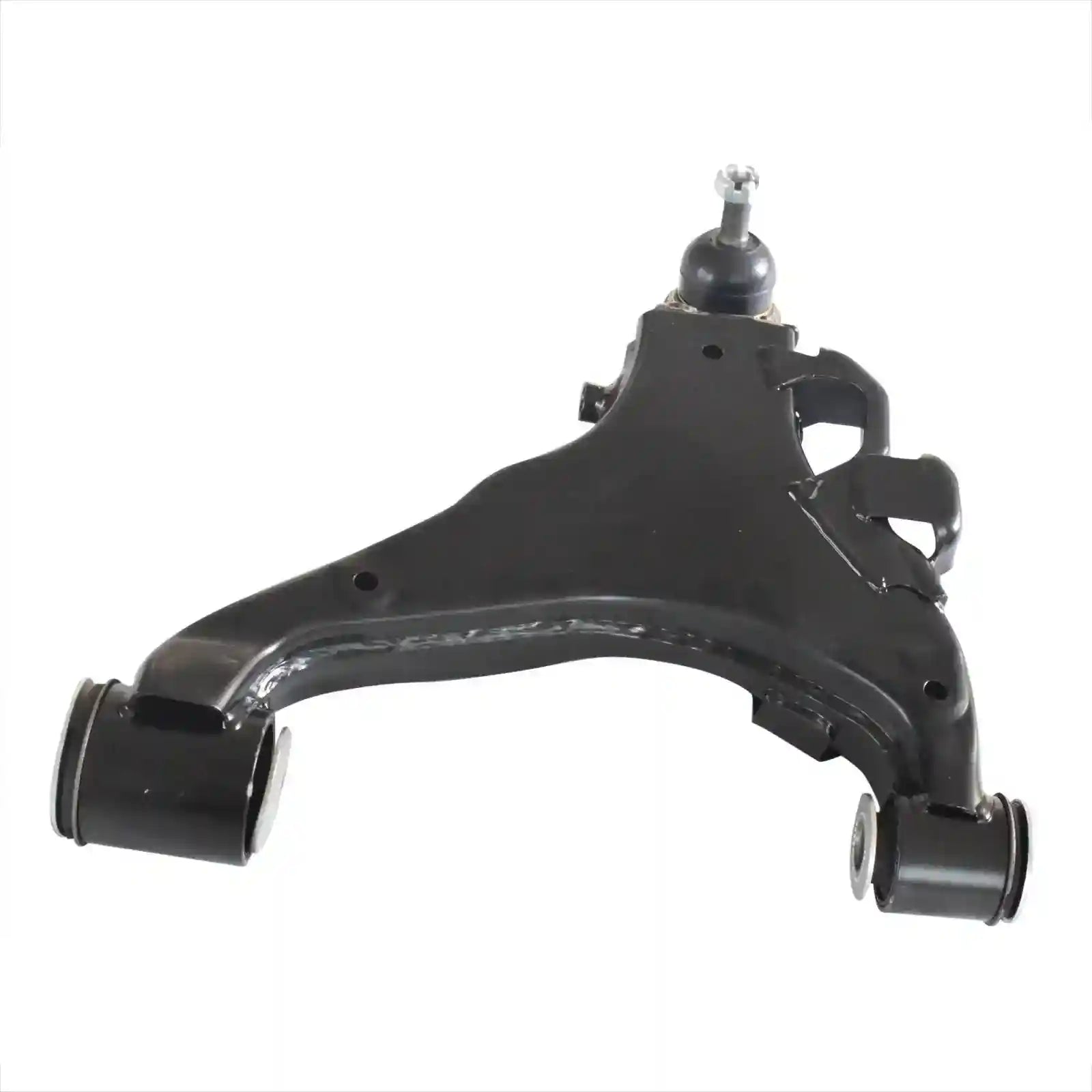 Black metal Right Hand Side Control Arm on a white background