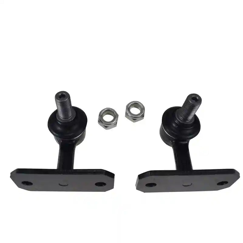 Two Front Sway Bar Links and nuts on a white background