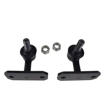 Two Front Sway Bar Links and nuts on a white background