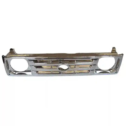 Chrome car grille on a white background