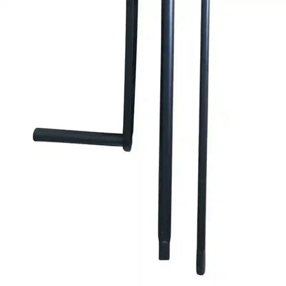 Black metal rod on a white background