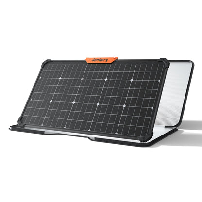 Jackery solar panel on a white background