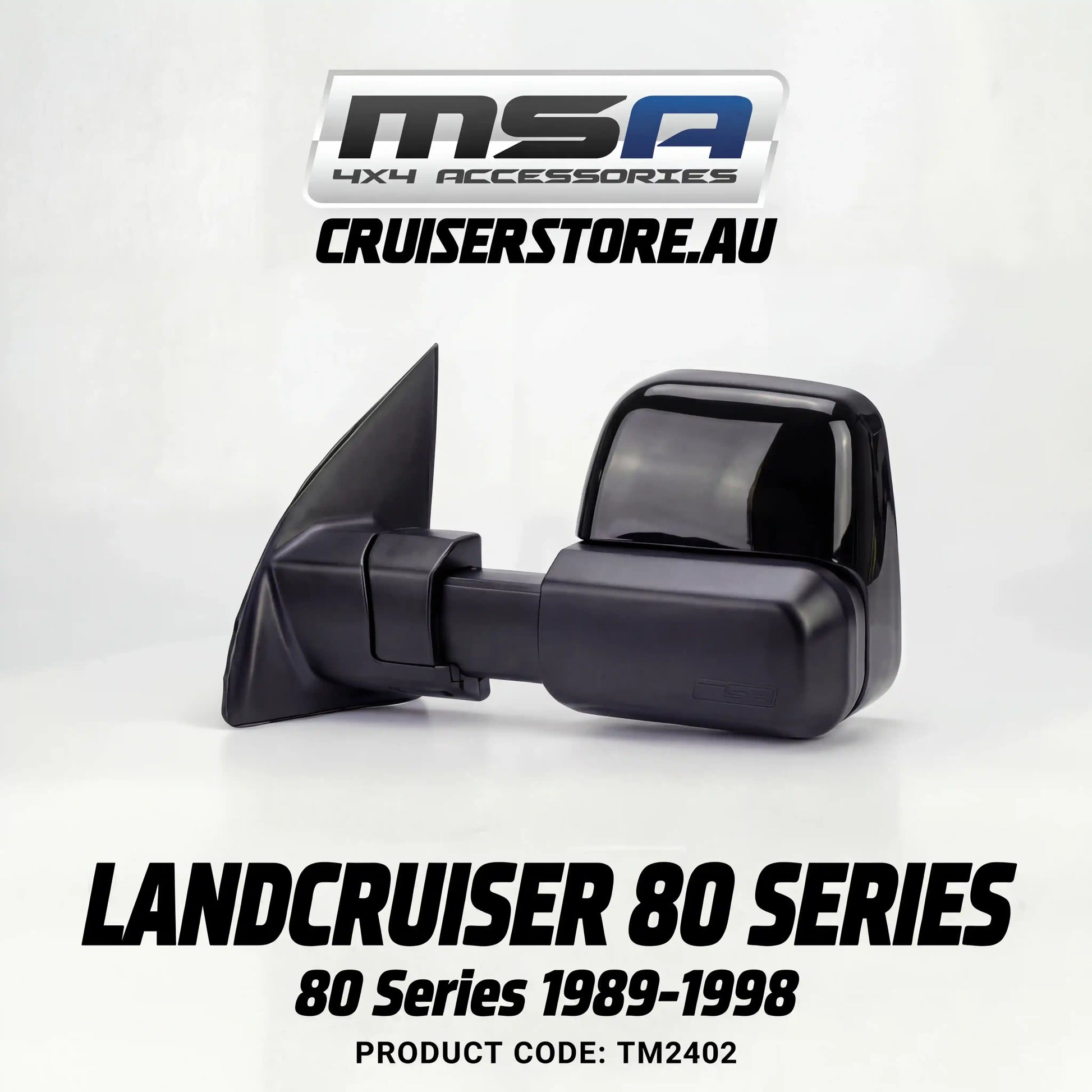 MSA-4x4-Towing-Mirrors-suitable-for-Landcruiser-80-Series-1989-1998-Black-Electric-TM2402