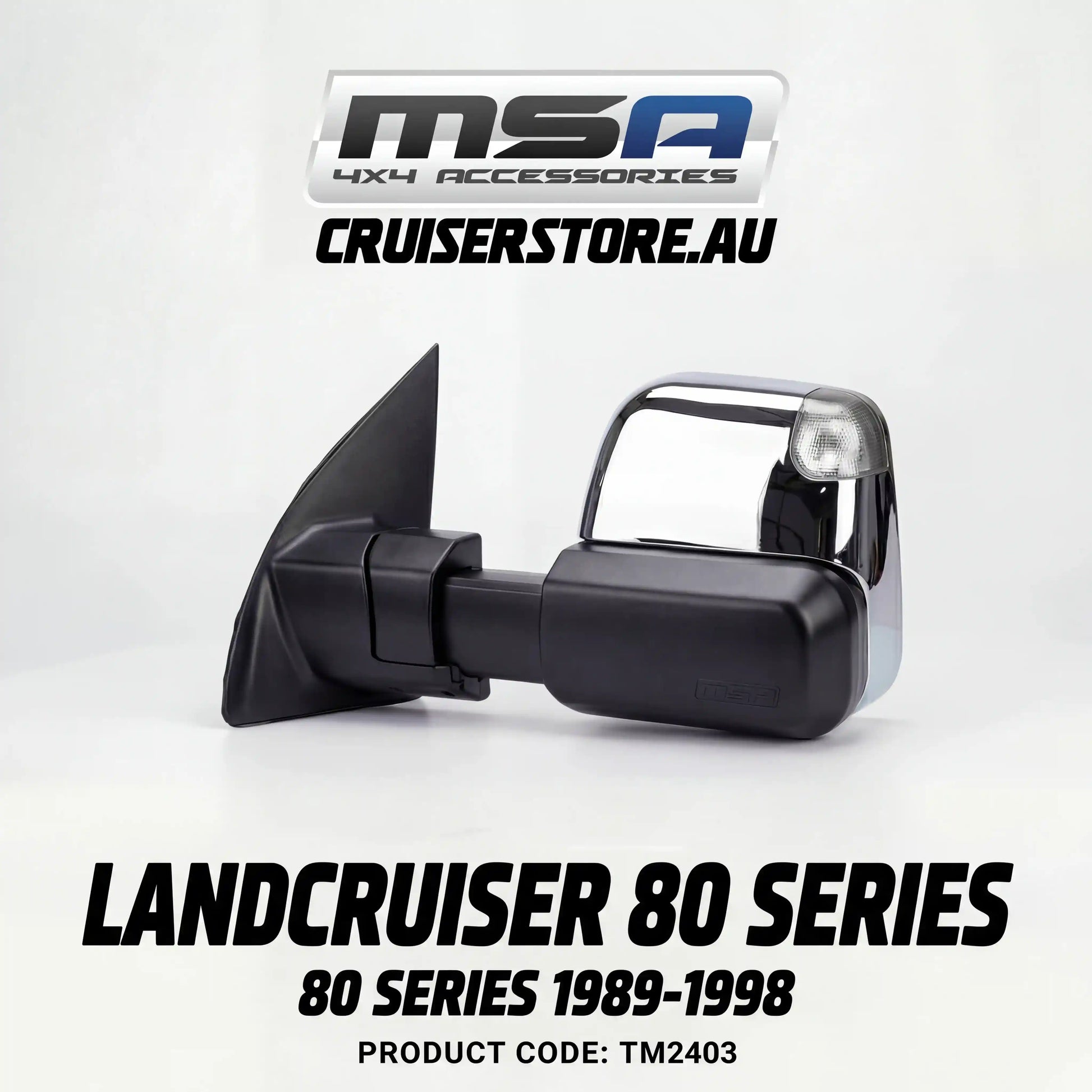 MSA-4x4-Towing-Mirrors-suitable-for-Landcruiser-80-Series-1989-1998-Chrome-Electric-TM2403