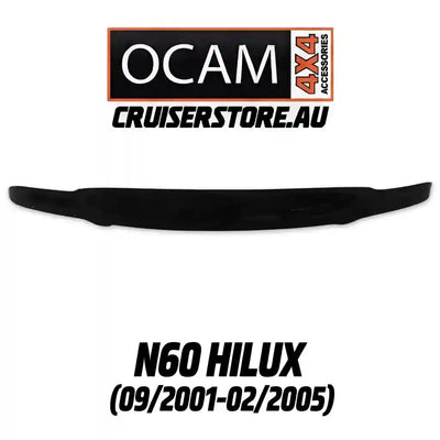 Black bonnet protector with OCAM 4x4 Accessories branding on a white background
