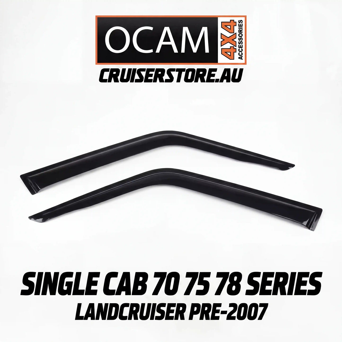 OCAM Weather Shields (2pce) - Suitable for use with Single Cab 70 75 78 Series LandCruiser PRE-2007