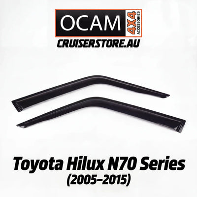 OCAM Weather Shields (2pce) - Suitable for use with N70 Hilux 03/2005-2015
