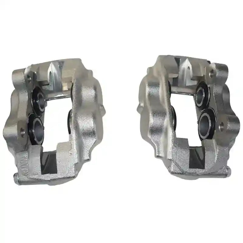 Two Front Brake Calipers on a white background