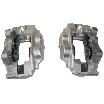 Two Front Brake Calipers on a white background