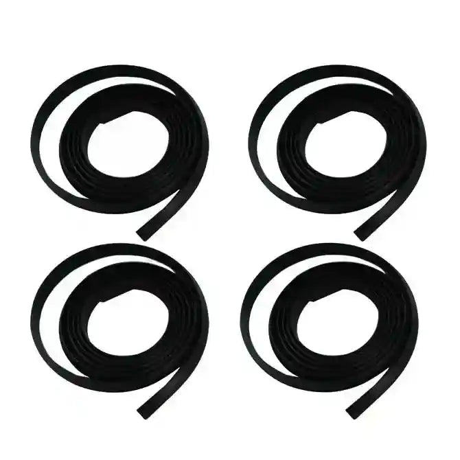 Four Rubber Seals on a white background