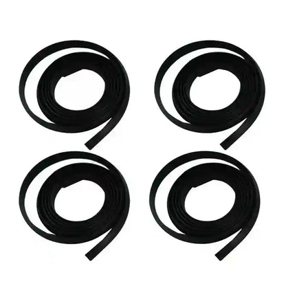 Four Rubber Seals on a white background