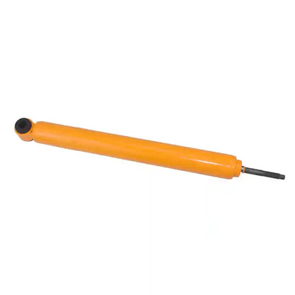 Orange shock absorber on a white background