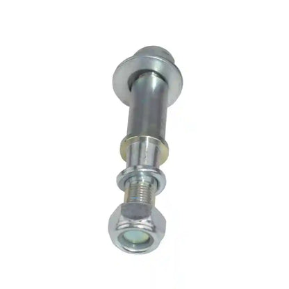 Metal bolt on a white background