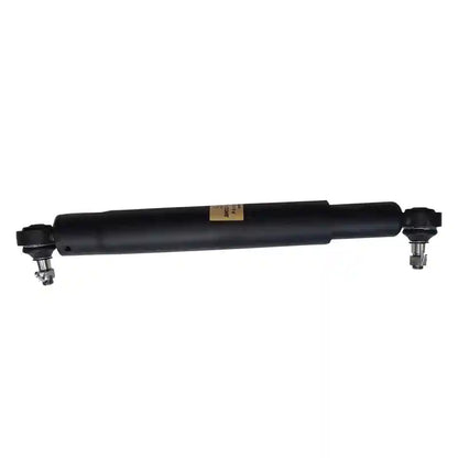 Black steering tie rod assembly on a white background