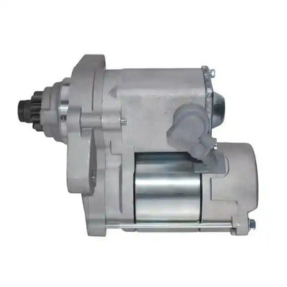 Car starter motor on a white background