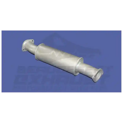 Metallic exhaust pipe on a blue background with 'Beast Exhaust' branding.