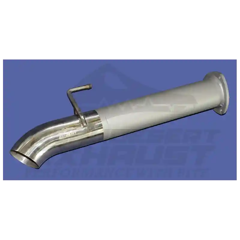 Car exhaust pipe on a blue background 