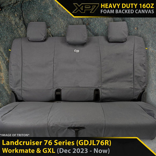 Rear Row Seat Covers with 'XP7' branding on a textured background