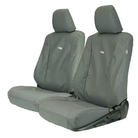 Front Seat Covers with 'RB' logo on a white background