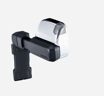 Silver towing mirror