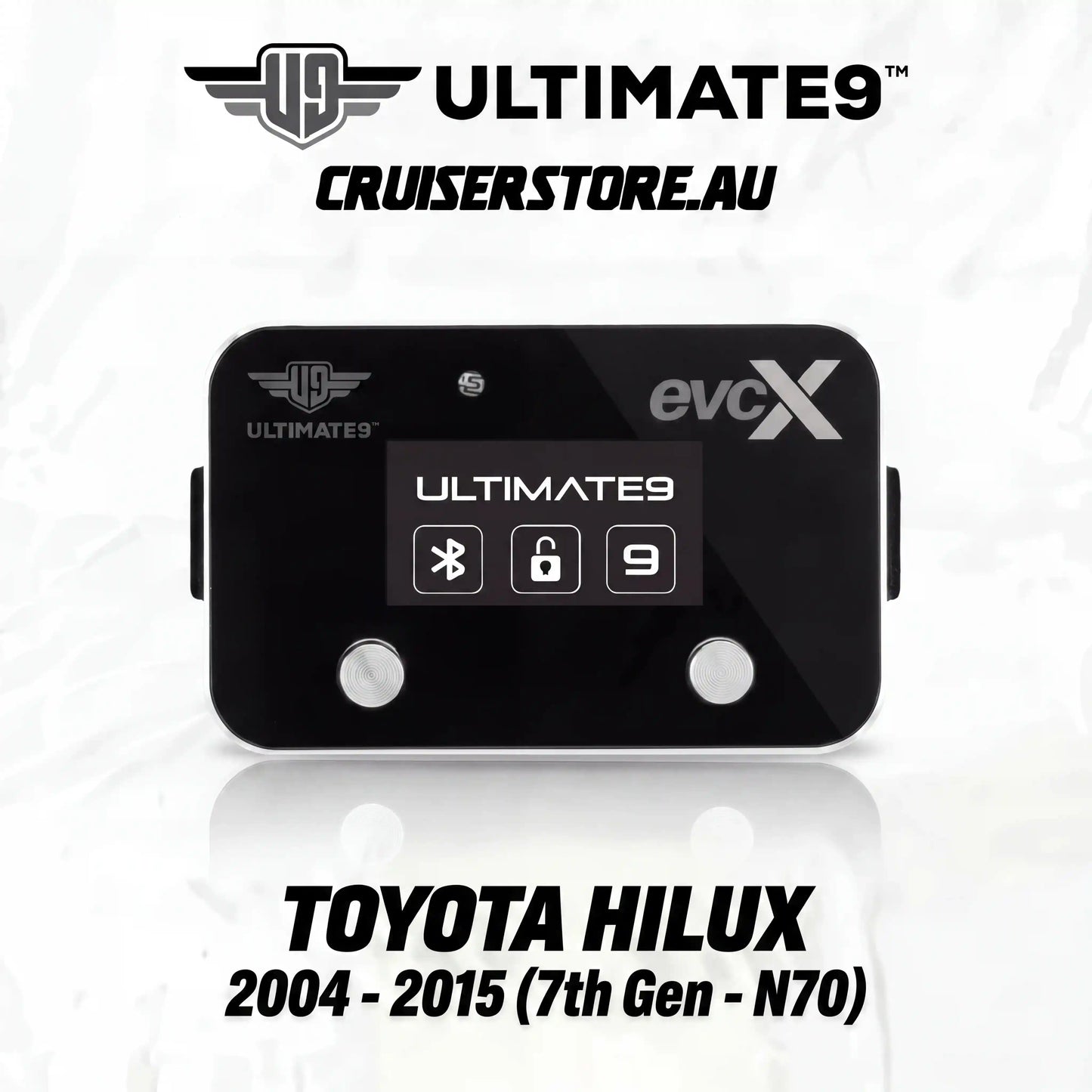 Ultimate9 evcX Throttle Controller - Suitable for TOYOTA HILUX 2004 - 2015 (7th Gen - N70)