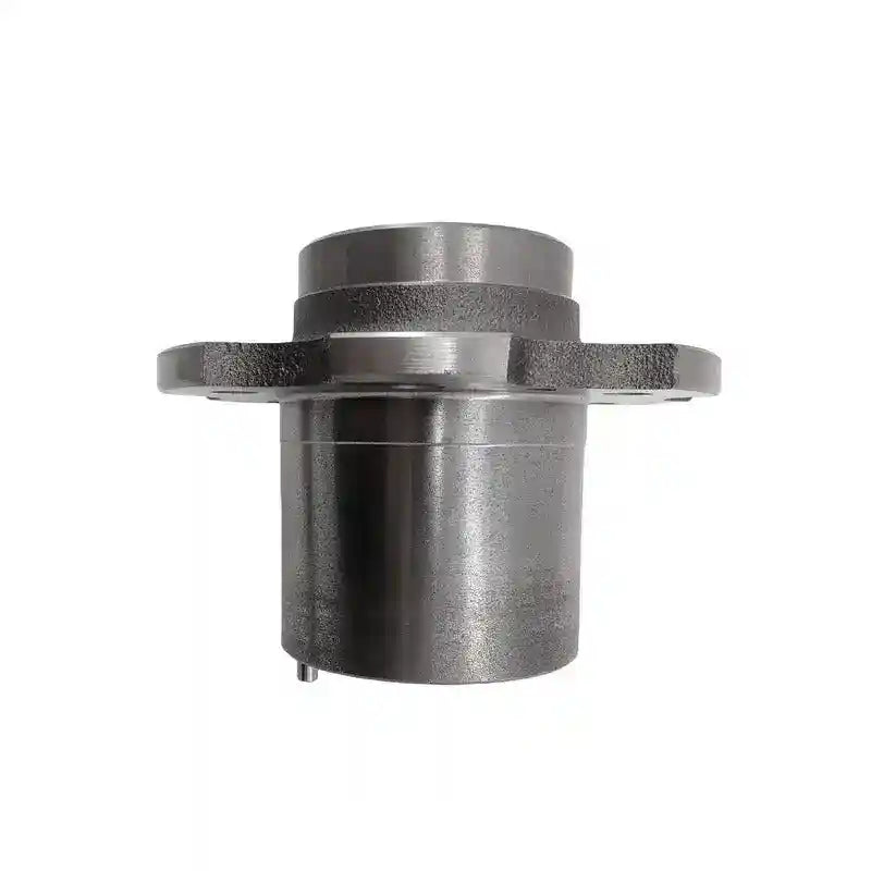 Metal mechanical component on a white background