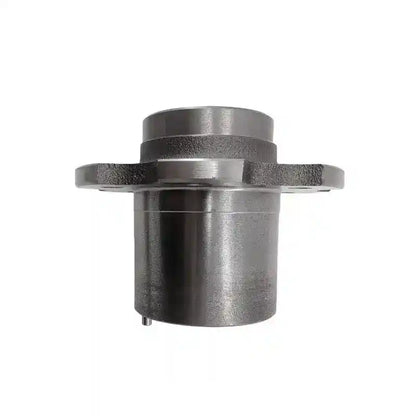 Metal mechanical component on a white background