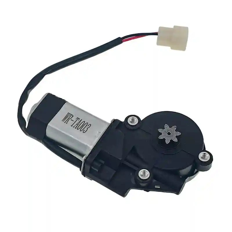 Motor with wiring on a white background