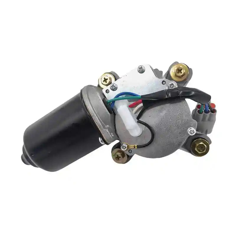 Windscreen Wiper Motor with wiring on a white background