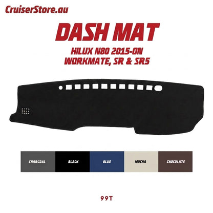 Toyota Hilux N80 (2015-Present) dash mat by Dash Cover Company, available at cruiserstore.au.